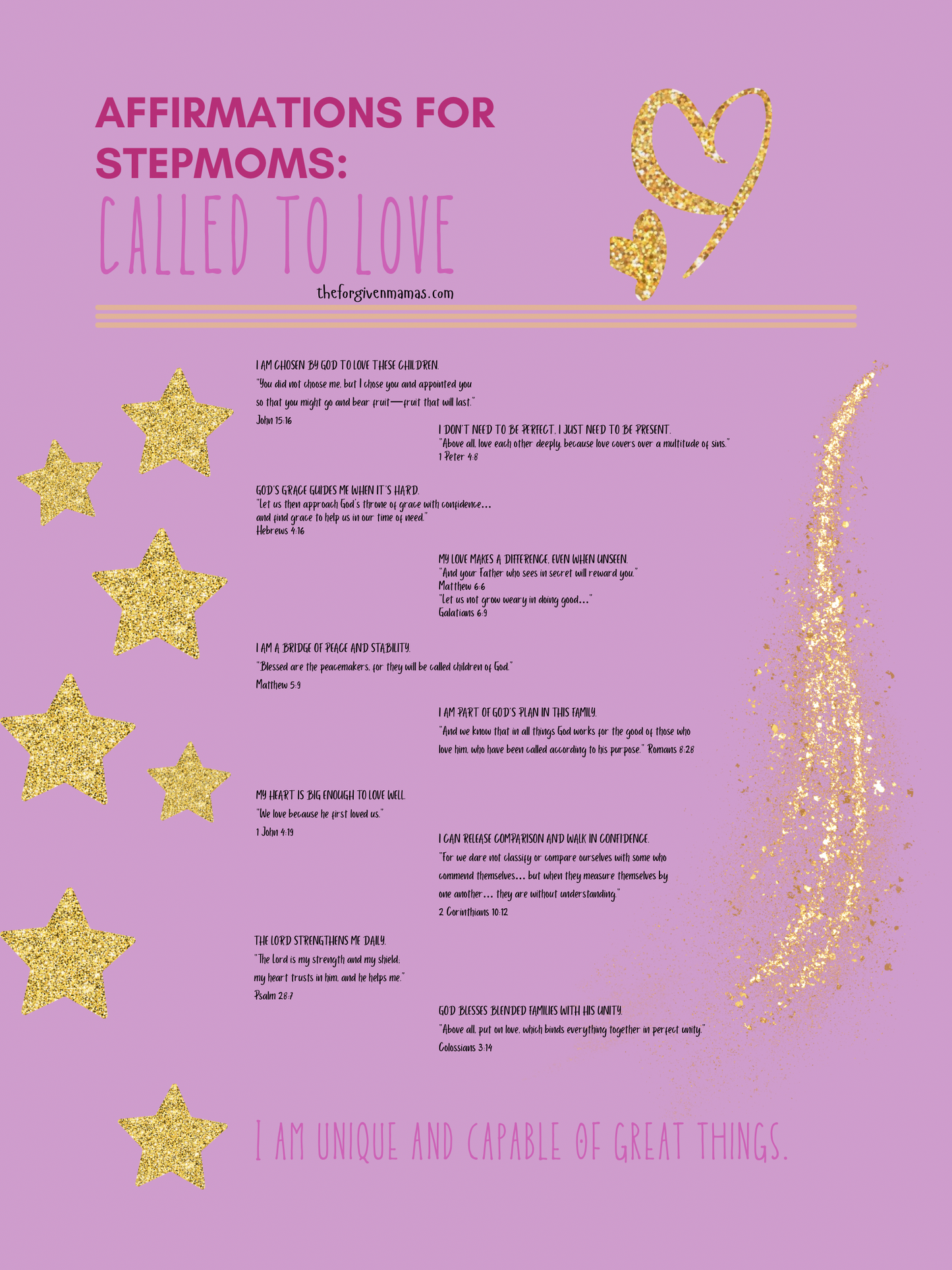Chosen & Cherished: A Christian Affirmations Bundle for Moms Who Do It All